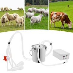 Electric Cow Milker Pulsation Cow Milking Machine with Stainless Steel Bucket