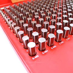 HFS Pin Gage Set Steel Gauge with Storage Case 250 pcs 0.251-0.500