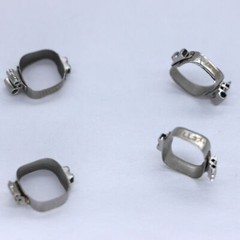 Dental orthodontic molar band with lingual sheath Roth 0.022 U3&L2 Conv 28 sizes