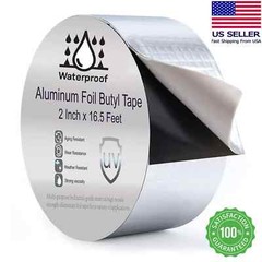 Butyl Waterproof Tape (4 PACK Leak-Proof Roof, RV, Windows, 2″ x16 Feet Long