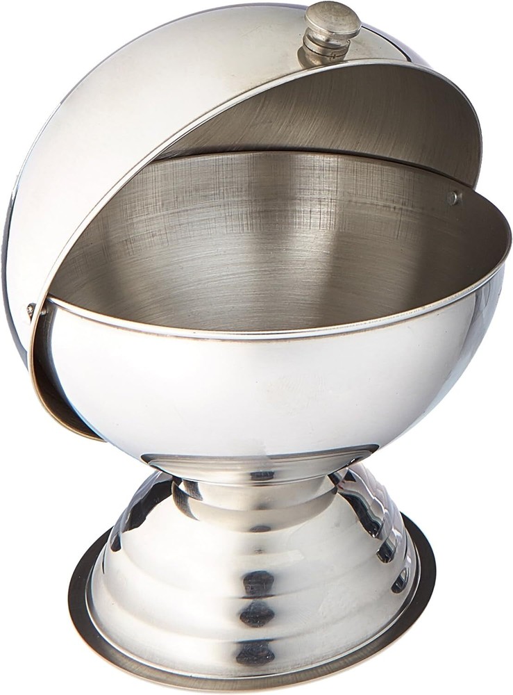 Winco 20 Ounce Sugar Bowl with Roll Top