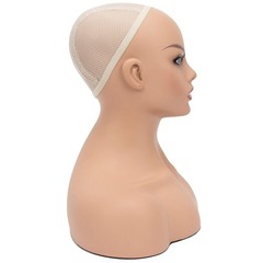 16.5″ Realistic Female Mannequin Head with shoulder Wig Display Bust Stand 7645