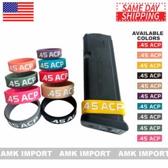 .45 ACP Extended Magazine ID Marking Bands Mag Tag Identification Silicone Band