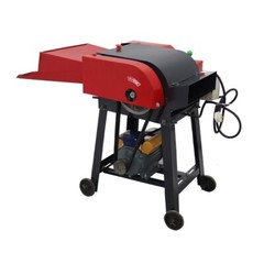 220V Hay Chopper Animals Feed Fodder Cutting Corn Straw Chaff Cutter 6 Blades