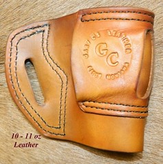 Gary C’s Leather Avenger Left Hand OWB HOLSTER for Colt 1911 Officers 3.5″