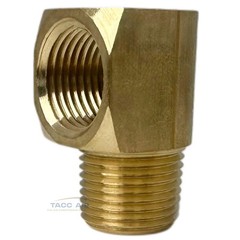 2 Pack 3/8″ NPT Brass Street Elbow 90 Degree Pipe Thread Fitting Male Female
