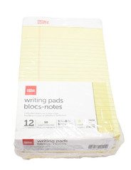 Office Depot Writing Pads Bloc Notes 12 Pack 5″ x 8″ 50 Sheets/Pad Yellow