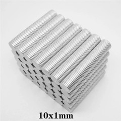 100PCS 10x1mm Thin Neodymium Magnets 10mmX1mm Permanent Magnet disc 10x1mm Ma…