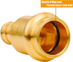 12 Pack 1/2 Press x 1/2 PEX Adapter Lead-Free Brass Copper to PEX B Crimp Fittin