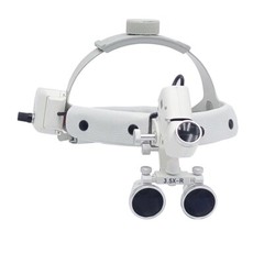 AZDENT Dental Medical Surgical Headband Binocular Loupes 3.5X-R/LED Headlight 5W