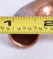 3 Count Copper 1″ X 1/2″ 90° Reducing Elbows C X C