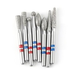 Kit de Fresas de Diamante para Zirconia FG 1.6mm para Turbina de Alta Velocidad