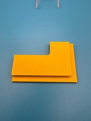 PLA 3D Print Door casing and trim reveal jig – 1/4″ in (0.25) 4pc Set Yellow