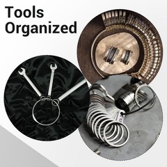 Extra Large Metal Loose Leaf Binder Rings 6 Inch Steel Iron Wrench 3 Pack