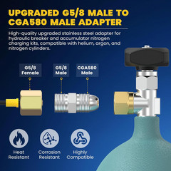 Hydraulic Breaker Hammer Nitrogen Gas Charging Kit, Hydraulic Breaker Hammer