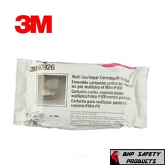 3M 60926 Multi Gas Vapor Replacement Respirator Cartridge Filter, 1 Pair