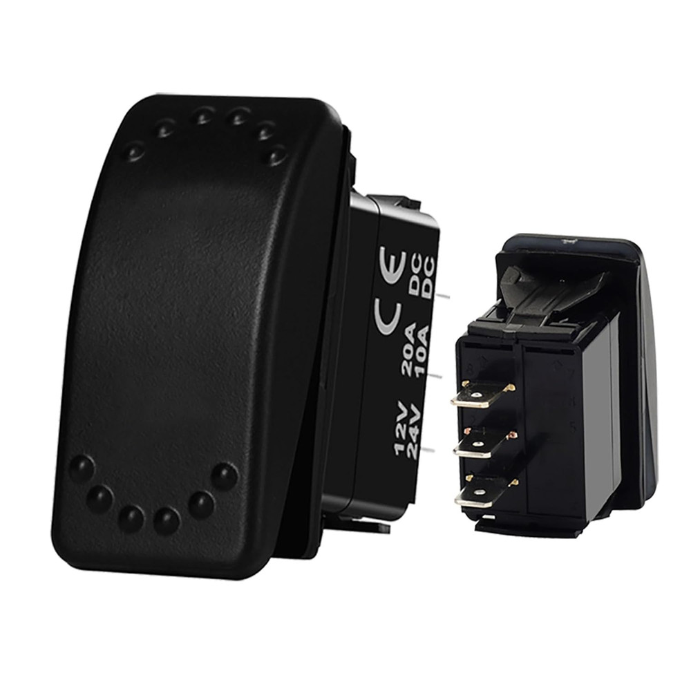 Boat Rocker Switch 12V 20A 3 Pin SPDT ON Off ON Toggle Switch 12 V/24V 3 Positio