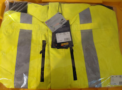 Blaklader 4937 Hi-Visibility Yellow Gray XXL Protective Jacket Reflective Strips