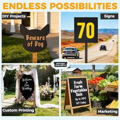 10-Pack Poster Board 24X36 Corrugated Plastic Sheets – 4Mm, Extra Large Waterpro