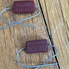 Vintage Mixed Lot Domino Style Mica Capacitors approx 10 pcs various values