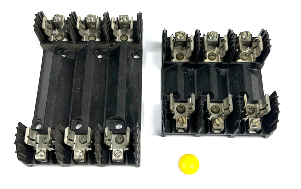 ASSORTMENT OF BUSS FUSE HOLDERS 30A & 60A 600V & 250V 3 POLE LOT OF 2