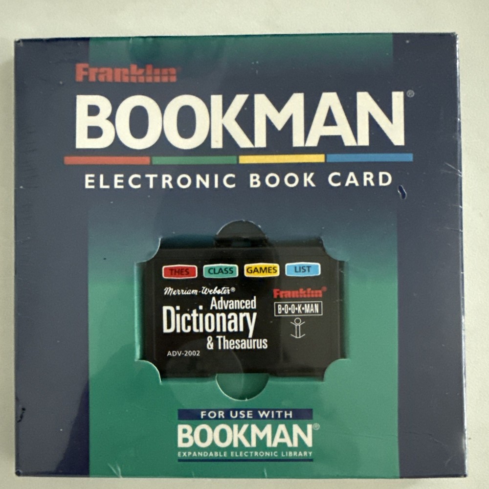 Franklin Bookman ADV-2002 Electronic Book Card Advanced Dictionary & Thesaurus