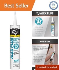 Siliconized 10.1oz White Caulk: Fast Curing and Flexible Paint Sealant Solution