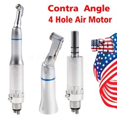 1-5 Yabangbang Dental Slow Speed Handpiece Contra Angle / Air Motor 4Hole Attach