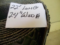 Conveyor Belt, Incline, Textured/ Cleated, Rubber, 12 to 24in widths