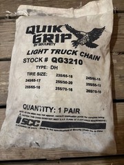 SCC Quick Grip By Security 1 Pair Light Truck Chain QG3210 Type DH