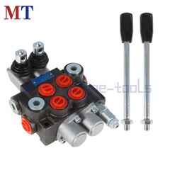 11 GPM 2 Spool SAE Ports Hydraulic Monoblock Double Acting Control Valve