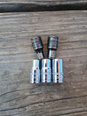 5 Pittsburgh 1/4″ Drive Sockets 6 Point 5mm 6mm 6mm 7mm 9mm