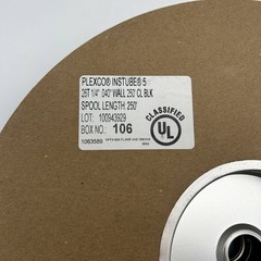 Plexco Instube 5 Pneumatic Tubing 26T 1/4″ .040″ Wall 250ft CL BLK PN 1063589