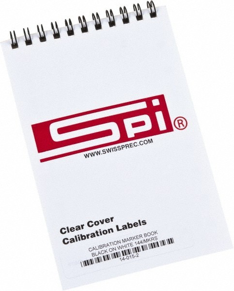 144 Count Clear Cover SPI Calibration Labels, 1-3/4″ x 5/8″ Black Print on White