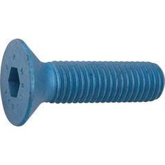 Metric Blue Ust184692 M10-1.50 Socket Head Cap Screw, Flat, Metric Blue Steel,