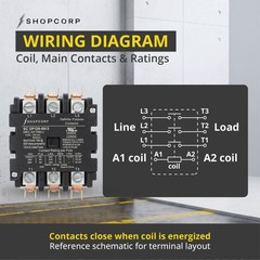 AC Contactor 60 Amp 75 RES 3 Pole 120V Coil – Definite Purpose UL Listed