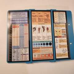 Nursing Clipboard Foldable Nursing Edition Cheat Charts Teal