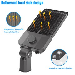 300W LED ShoeBox Parking Lot Street Light Outdoor Commercial Road Area Lighting
