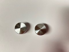 0.25 inch 1/4 bore Potentiometer Knob Control Knob Solid Aluminum Pack of 2