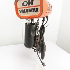 CM Valustar Model WF 1/2 Ton 1000LB Electric Chain Hoist 15′ Lift 16FPM 1Ph 115V