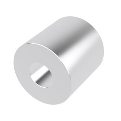 Aluminum Spacer 1″ OD x 3/8″ ID x (1″ Length, 5 Pack) Round Spacer Unthreaded