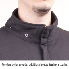 Revco JF1331 TruGuard Black Stallion FR Cotton Hooded Hoody Sweatshirt
