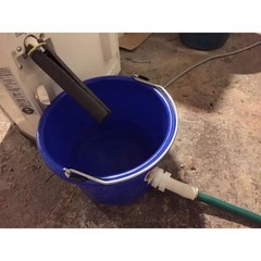 Little Giant Plastic Calf Nursing Pail with Rubber Nipple Livestock 8 Quart