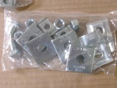 New Box of 10 B-Line Systems 9ZN-5500-1/2 Trapeze Hardware Kit Zinc Plated AK