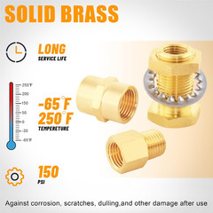 92PCS Brass Pipe Fittings Assortment Kit NPT Adapter,Hex Nipple,Reducer Bushing,