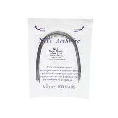 10Pcs Dental Orthodontic Super Elastic Niti Arch Wires Round Ovoid /Nature Form