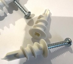 Self Drilling E Z Wall Anchors Nylon #8x 1-1/4″ for Drywall, Sheetrock