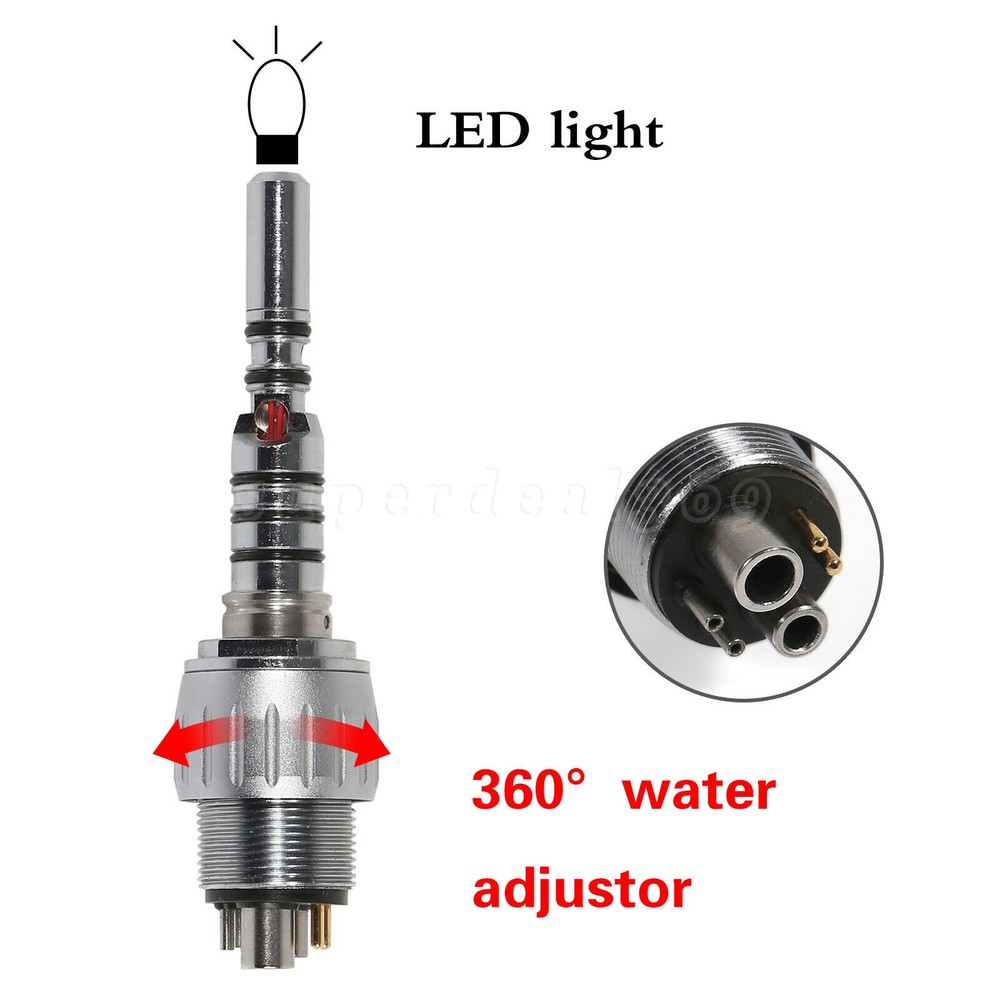 Dental Fiber Optic High Speed Handpiece /6Hole Quick Coupler for KAV MULTIflex