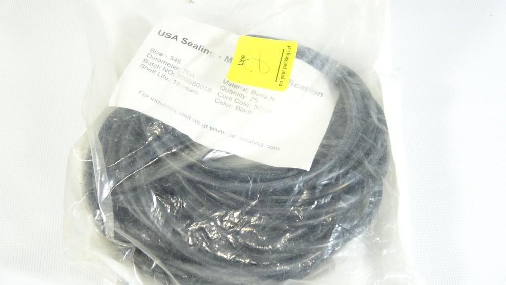 USA Sealing Buna N Rubber O-Rings Size 345 QTY 25 – 2Q2017