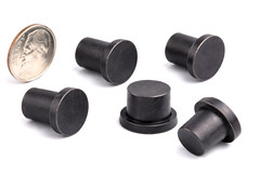 1/4” Rubber Hole Plugs Push In Stem Bumper 20 per package